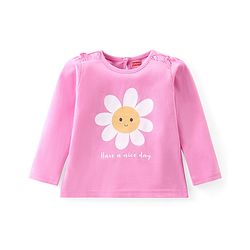 Babyhug Cotton Knit Full Sleeves Tops With Floral & Polka Dot Print Pack of 3 - Multicolor