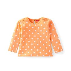 Babyhug Cotton Knit Full Sleeves Tops With Floral & Polka Dot Print Pack of 3 - Multicolor