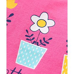 Babyhug Cotton Knit Full Sleeves Tops With Floral & Polka Dot Print Pack of 3 - Multicolor