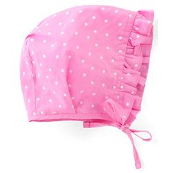 Babyhug Cambric Woven Cap with Knot Polka Dot & Floral Print Pack of 3 - Multicolor