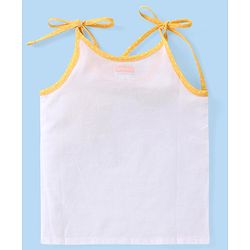 Babyhug 100% Cotton Shoulder Tie Knot Jhablas with Sea Life & Unicorn Print Pack of 5 - White