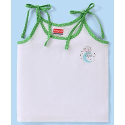 Babyhug 100% Cotton Shoulder Tie Knot Jhablas with Sea Life & Unicorn Print Pack of 5 - White