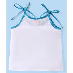 Babyhug 100% Cotton Shoulder Tie Knot Jhablas with Sea Life & Unicorn Print Pack of 5 - White