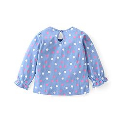 Babyhug Cotton Knit Full Sleeves Top with Heart & Polka Dot Print Pack of 3 - Multicolor