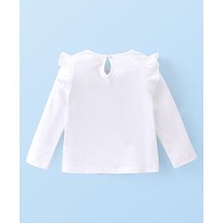 Babyhug Cotton Knit Full Sleeves Top with Frill Detailing & Floral Print  Pack of 3 - Multicolor