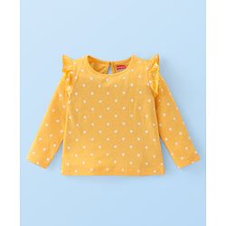 Babyhug Cotton Knit Full Sleeves Top with Frill Detailing & Floral Print  Pack of 3 - Multicolor