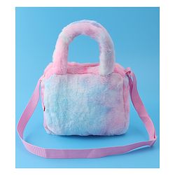 Babyhug Love Shaped Fur Sling Bag - Multicolor