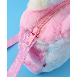 Babyhug Love Shaped Fur Sling Bag - Multicolor