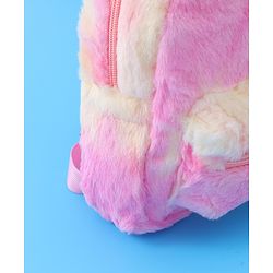 Babyhug Fur Rabbit Fashion Backpacks - Pink
