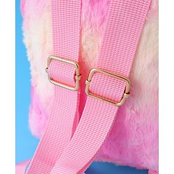 Babyhug Fur Rabbit Fashion Backpacks - Pink