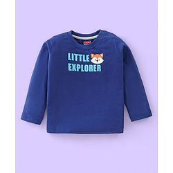 Babyhug 100% Cotton Knit Full Sleeves Striped T-Shirt With Wild Animals Print Pack of 7 - Multicolour