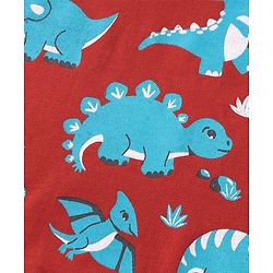 Babyhug Cotton Knit Full Sleeves T-Shirt with Dino & Striped Print Pack of 3 - Multicolor