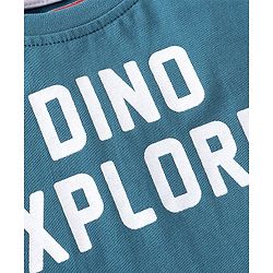 Babyhug Cotton Knit Full Sleeves T-Shirt with Dino & Striped Print Pack of 3 - Multicolor