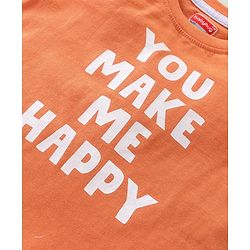 Babyhug Cotton Knit Full Sleeves T-Shirt with Striped & Text Print Pack of 3- Multicolor