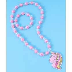 Babyhug Free Size  Jewellery Set - Dark Pink