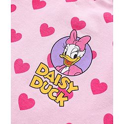 Babyhug Disney Cotton Lycra Knit Singlet Sleeves Slips With Minnie Mouse & Friends Graphics Pack of 3 - Pink & White