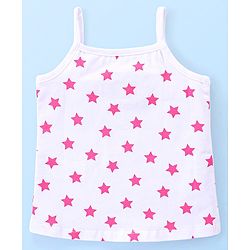 Babyhug Disney Cotton Lycra Knit Singlet Sleeves Slips With Minnie Mouse & Friends Graphics Pack of 3 - Pink & White