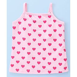 Babyhug Disney Cotton Lycra Knit Singlet Sleeves Slips With Minnie Mouse & Friends Graphics Pack of 3 - Pink & White