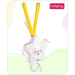 Babyhug Melodious Star Shaped Musical Cot Mobile - White