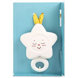 Babyhug Melodious Star Shaped Musical Cot Mobile - White