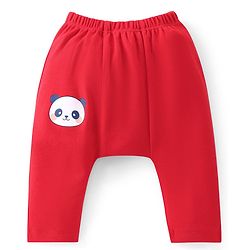 Babyhug  Cotton Knit Full Length Anti Microbial Diaper Leggings  with Animal Print Pack of 5 - Multicolour