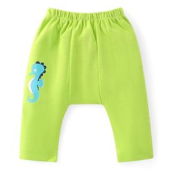 Babyhug Cotton Knit Anti-Microbial Ankle Length Diaper Leggings with Fish Print Pack of 5 - Multicolour