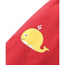 Babyhug Cotton Knit Anti-Microbial Ankle Length Diaper Leggings with Fish Print Pack of 5 - Multicolour