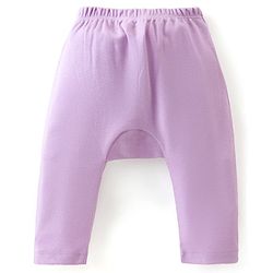 Babyhug Cotton Knit Full Length Anti Microbial Diaper Leggings with Kitty Bunny & Dino Print Pack of 3 - Yellow Purple & Pink