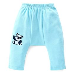 Babyhug Cotton Knit Anti-Microbial Ankle Length Diaper Pants with Animal Print Pack of 3 - Blue & Red