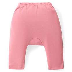 Babyhug Cotton Knit  Anti-Microbial Full Length Diaper Pants with Panda Print Pack of 3 - Blue Pink & Yellow