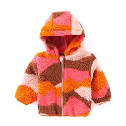 Babyhug Woven Full Sleeves Printed Sweatjacket with Hood - Multicolour