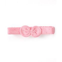 Babyhug 100% Interlock Cotton Knit Full Sleeves Romper With Booties & Headband With Bow Detailing - Multicolour