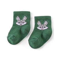 Cute Walk by Babyhug Knitted Anti-Bacterial Ankle Length Striped Socks Pack of 3 - Yellow & Green