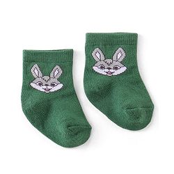 Cute Walk by Babyhug Knitted Anti-Bacterial Ankle Length Striped Socks Pack of 3 - Yellow & Green