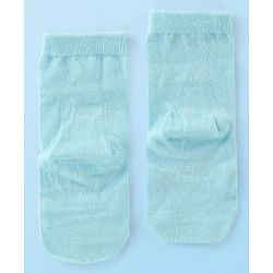Cute Walk by Babyhug Knitted Anti-bacterial Ankle Length Animal Designed Socks Pack of 3 - White Blue & Orange
