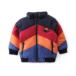 Babyhug Full Sleeves Padded Jacket with Pockets  & Detachable Hood - Multicolour