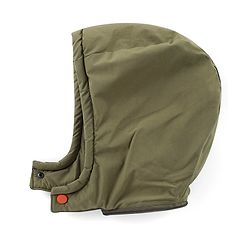 Babyhug Woven Full Sleeves Solid Jacket with Detachable Hood & Patch Detailing - Olive Green