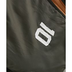 Babyhug Woven Full Sleeves Front Open Padded Hooded Reversible Jacket With Solid Colour - Brown