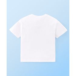 Babyhug Disney Cotton Knit Half Sleeves T-Shirt & Shorts Set With Chip n Dale Graphics - Red & White