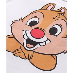 Babyhug Disney Cotton Knit Half Sleeves T-Shirt & Shorts Set With Chip n Dale Graphics - Red & White
