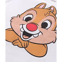 Babyhug Disney Cotton Knit Half Sleeves T-Shirt & Shorts Set With Chip n Dale Graphics - Red & White