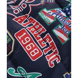 Babyhug Woven Full Sleeves Sports Theme Padded Hooded Jacket- Multicolor