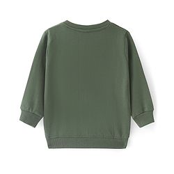 Babyhug Cotton Knit Full Sleeves Sweatshirts with Giraffe Print Pack of 2 - White & Green