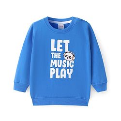 Babyhug Cotton Knit Full Sleeves Sweatshirts With Panda Print Pack of 2 - Yellow & Blue