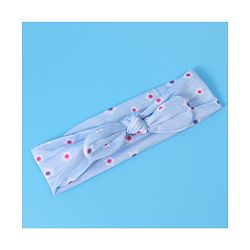 Babyhug Free Size Headbands With Bow Applique Pack of 3 - Pink & Blue