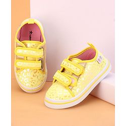 Cute Walk by Babyhug Velcro Closure Casual Shoes - Yellow