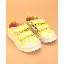 Cute Walk by Babyhug Velcro Closure Casual Shoes - Yellow
