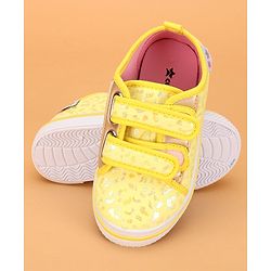 Cute Walk by Babyhug Velcro Closure Casual Shoes - Yellow