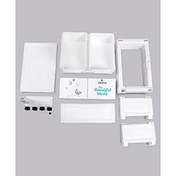 Babyhug 5 Layer High Density Plastic Storage Cabinet - Blue & White