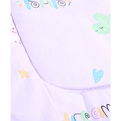 Babyhug 100% Cotton Bed in Bag with Net Car Print - Blue